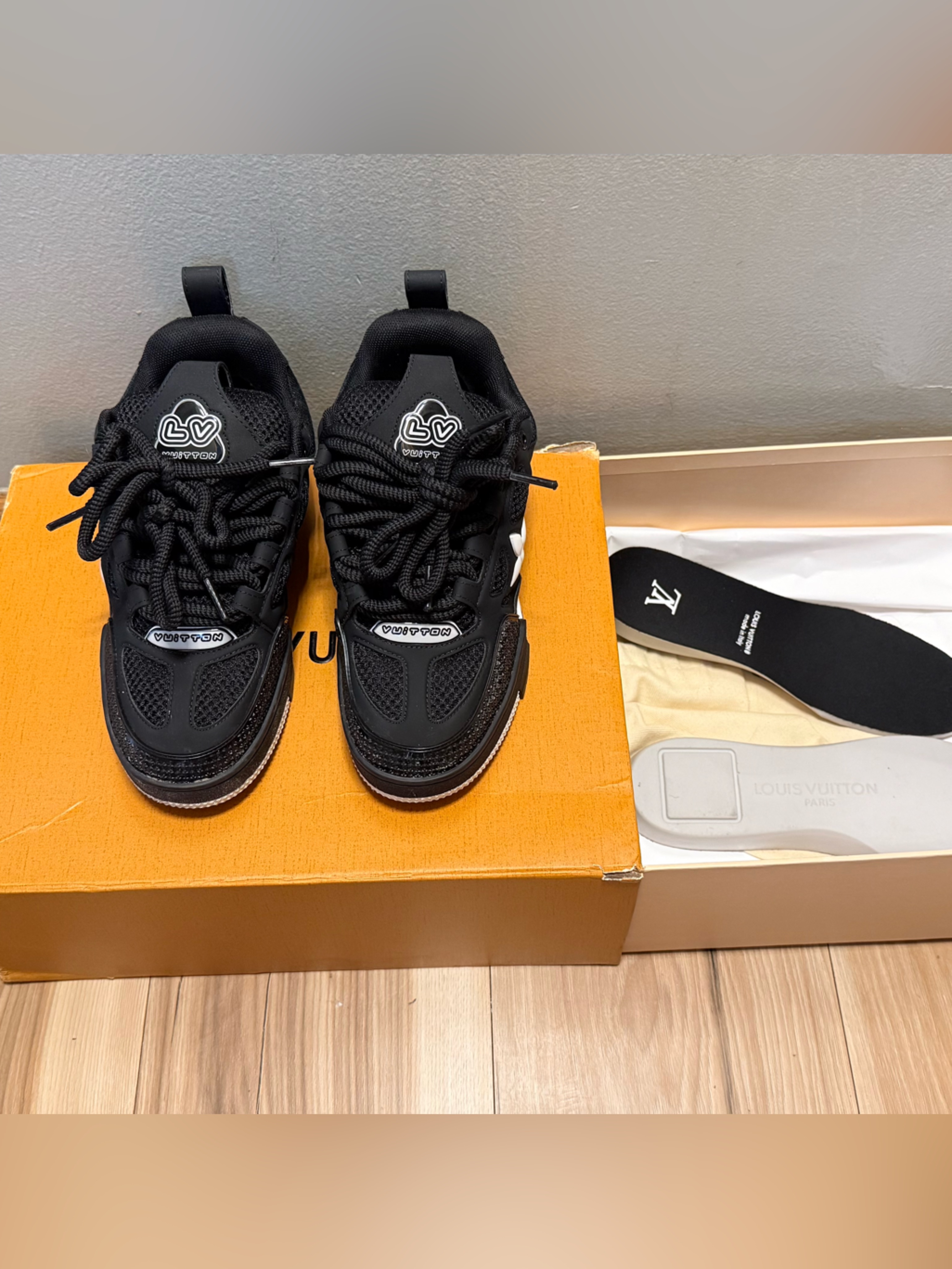 Louis Vuitton Black Skate Sneakers